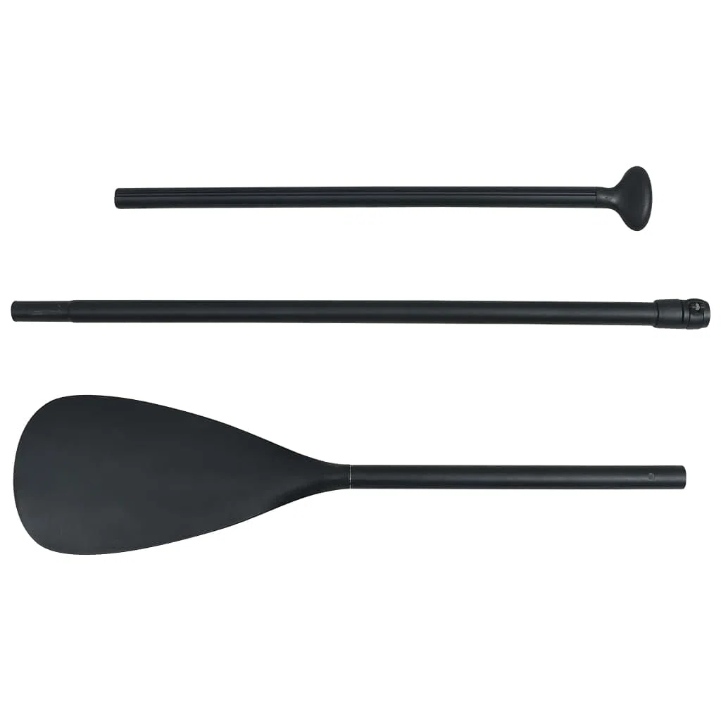 vidaXL Remo de Paddle Board Hinchable de Sup de Piragua Paleta Extensible Extra Estable y liviano Estar de Pie Remando Ajustable Aluminio Negro 215 cm