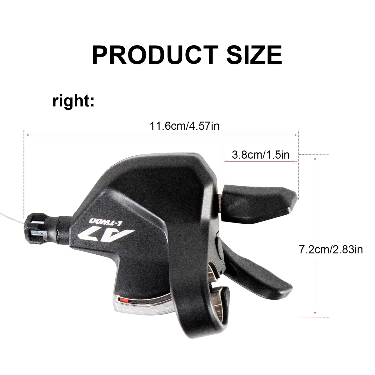 Chooee Palanca de cambio de bicicleta 3x10 velocidad para Shimano/Sram, palanca de cambio de bicicleta de montaña para MTB
