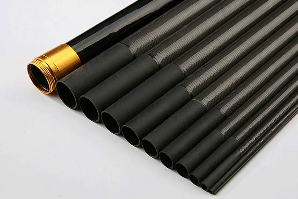 Carbon 8 m 9 m 10 m 11 m 12 m 13 m Power Hand Pole Rod ultra duro Super ligero telescópico varilla stick reemplazo 06.05 (tamaño: 12 m)