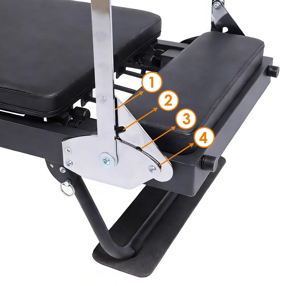 Máquina de Pilates Reformer plegable con 5 muelles - 190 x 57 cm - Equipo de entrenamiento completo para entrenamiento en casa, con capacidad de carga hasta 125 kg - Entrenador de yoga para casa para