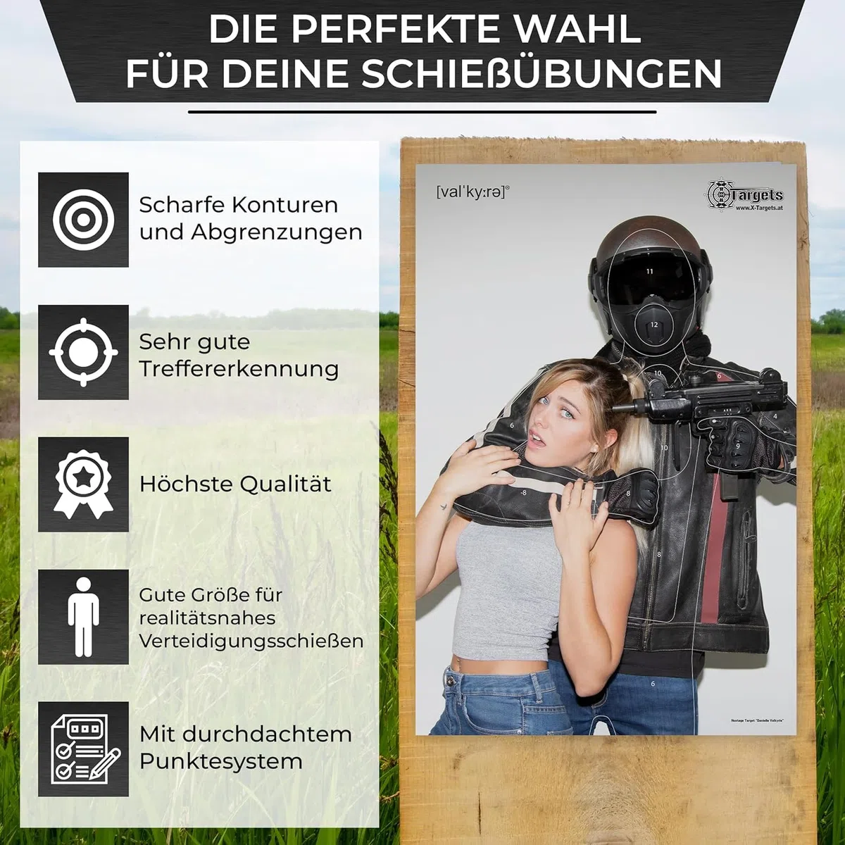 Hostage Target Danielle Valkyrie - Diana grande (53 x 80 cm, papel de 120 g/m²)