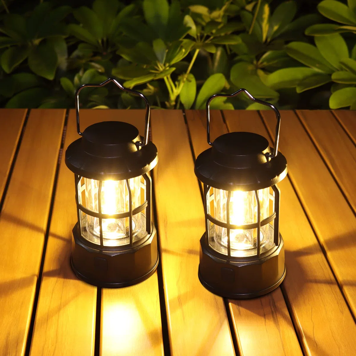 Linterna de Camping, 2 Piezas Lámpara de Camping LED a Pilas, Farol Camping 3 Modos Luz de Emergencia, Luz de Carpa IPX4 Resistente al Agua para Acampar Caminar Pescar Cortes de Energía y Más