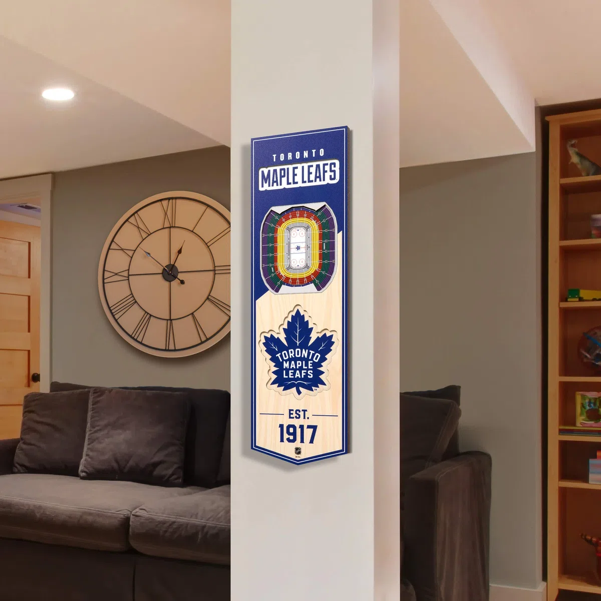 YouTheFan Bandera de Estadio 3D de la NHL, 15,6 x 45,9 cm.