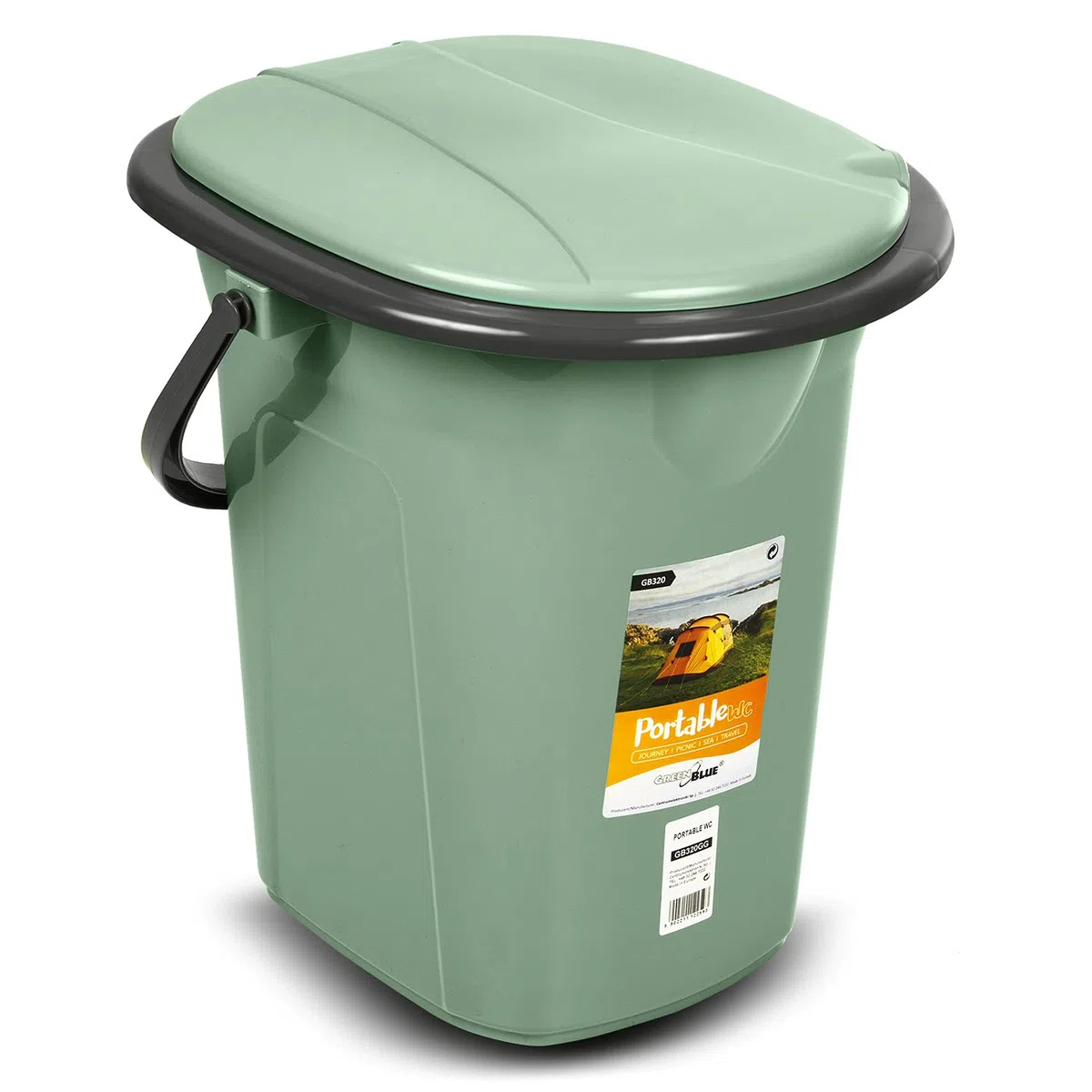 Green Blue GB320 Inodoro portatil para Acampanada Viaje Disponible en 5 Variantes de Color 19L