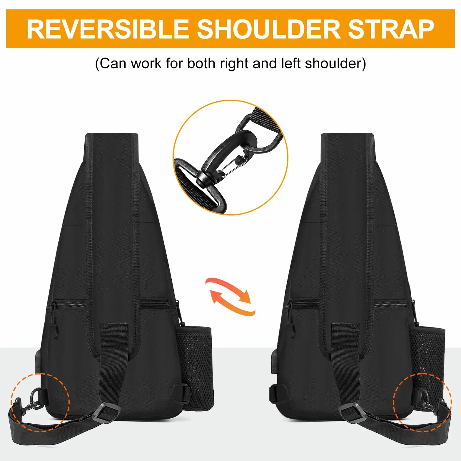 HUNTVP Bolsa Pecho Táctical Mochila de Pecho Bolsos Bandolera para Hombre Mujer Riñonera Mochila Militar Impermeable Adecuado para Correr Senderismo Ciclismo Camping
