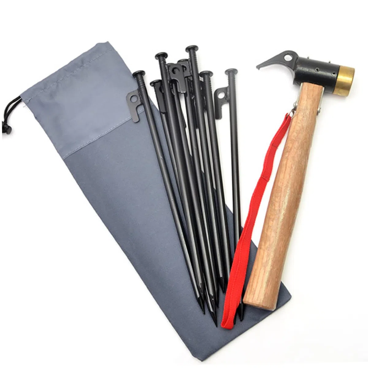 Bolsa para Estacas De Tienda 30 Cm De Tela Oxford Resistente, Paquete De 4 Unidades, Almacenamiento Portátil para Campamento y Actividades Al Aire Libre