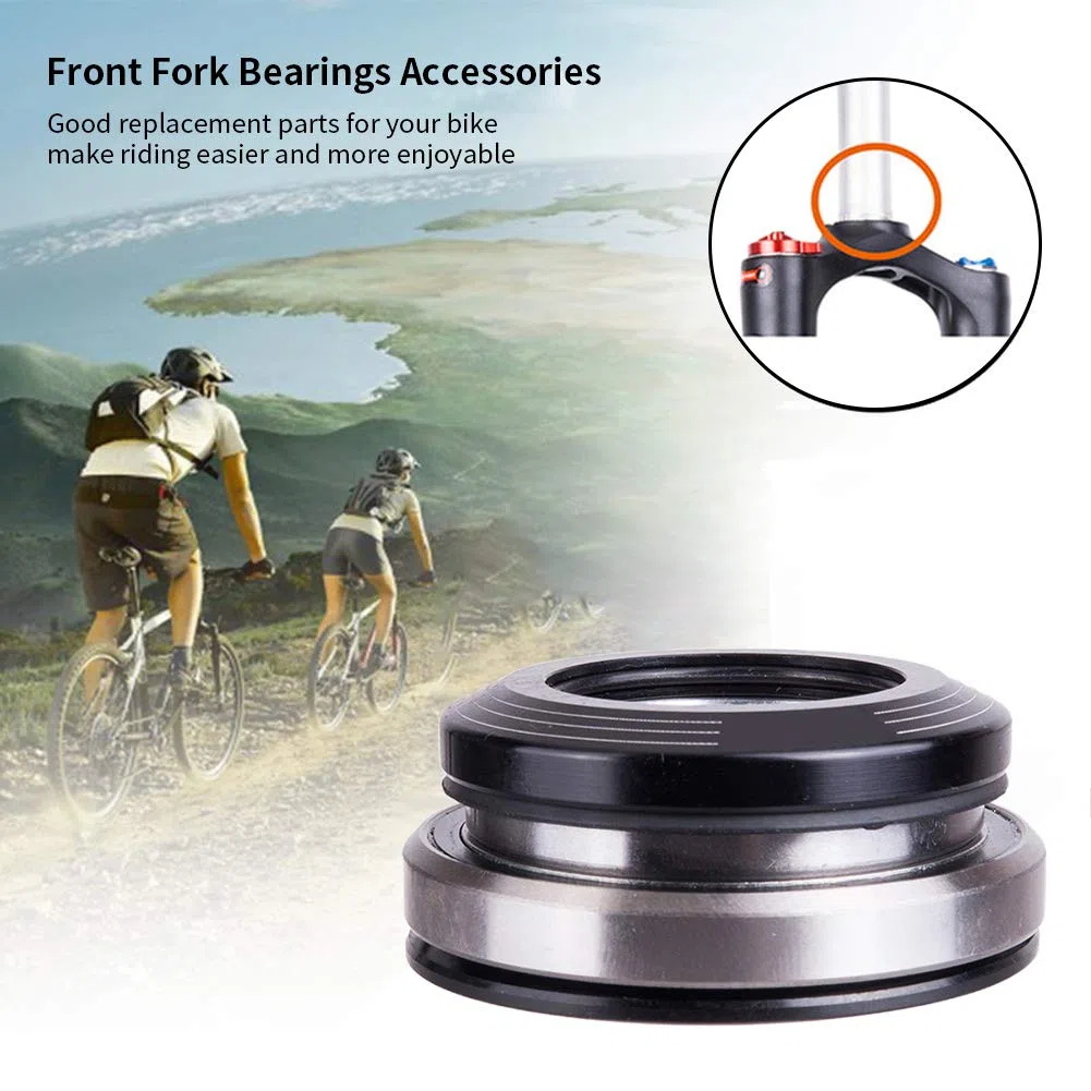Rodamientos de la horquilla delantera Accesorios, 1set bicicleta delantera tenedor carretera bicicleta auricular, tubo cónico carretera bicicleta auricular fácil instalar 42mm/52mm horquilla delantera