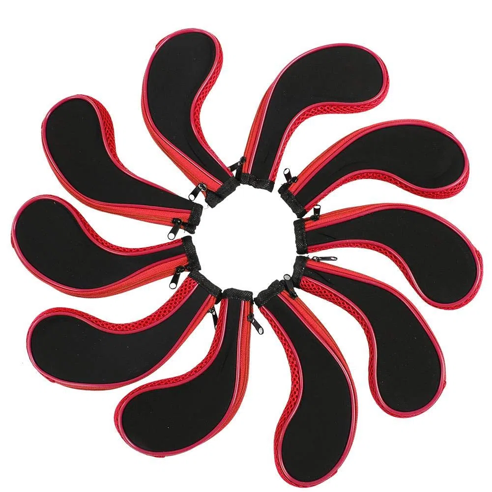 Fundas para Palos de Golf, Diseño Impermeable y Duradero en Neopreno, Cubiertas Premium 10 Piezas para Práctica Entrenamiento y Protección de Golfistas