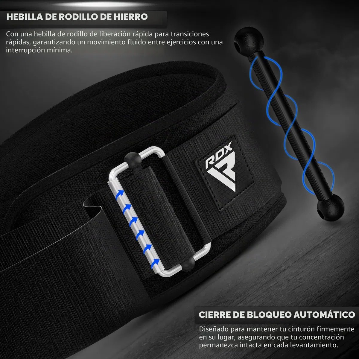 RDX 6.5” Gimnasio Cinturón Musculacion Levantamiento de Pesas, Soporte Lumbar Acolchado, Entrenamiento Peso Belt para Halterofilia Powerlifting Fitness Gym Casa Ejercicio, Hombre Mujeres
