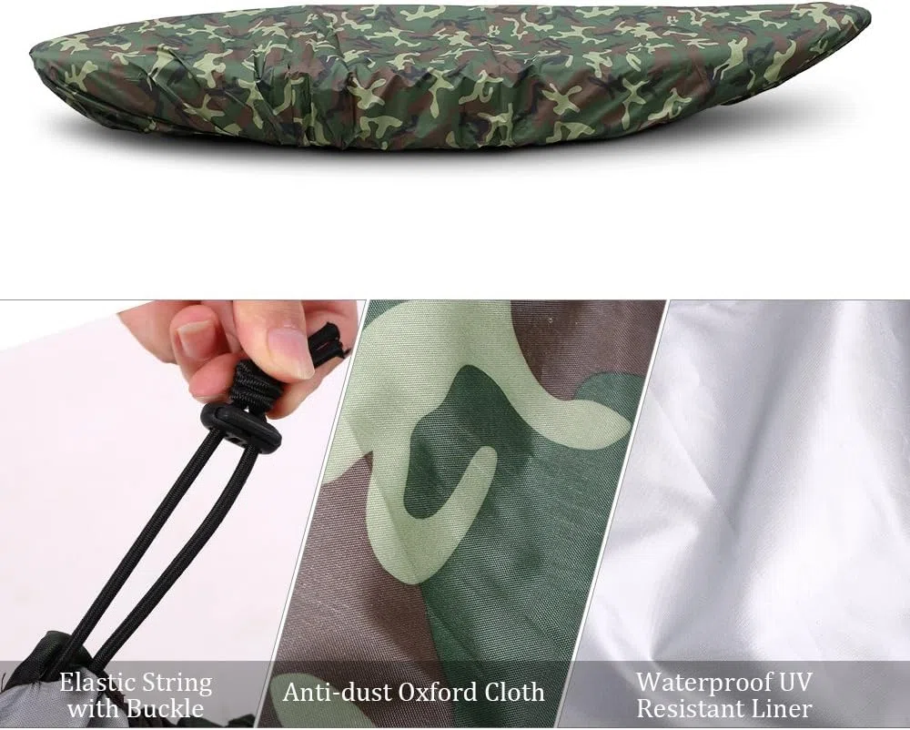 Cubierta De Kayak y Canoa, Cubierta Universal para Kayak Cubierta De Canoa De Kayak Impermeable 4,5 m para Bote (Camuflaje De Flores Grandes)