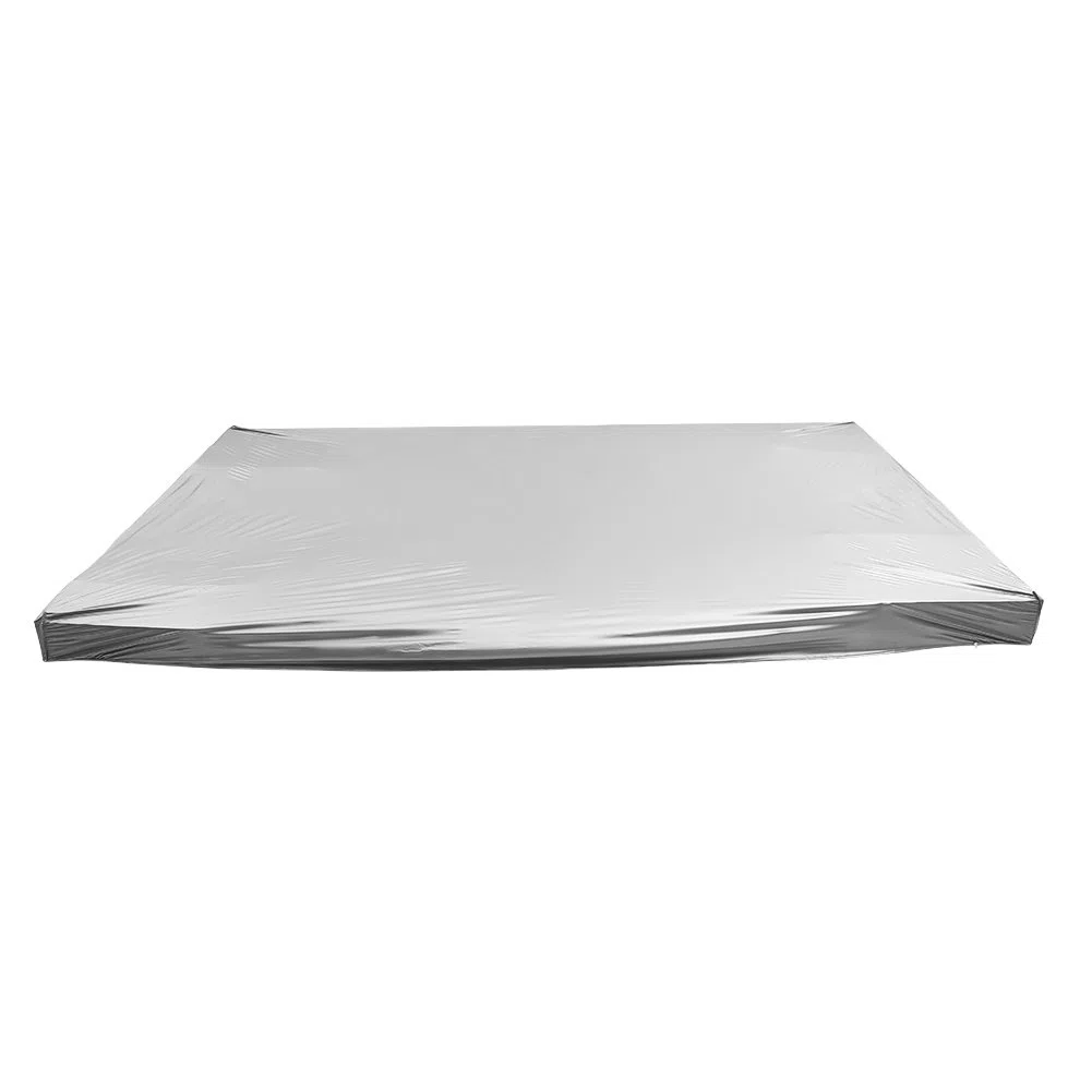 Wakects Cubierta para Mesa de Billar, PVC Impermeable, Gris Plata, 260 x 170 cm