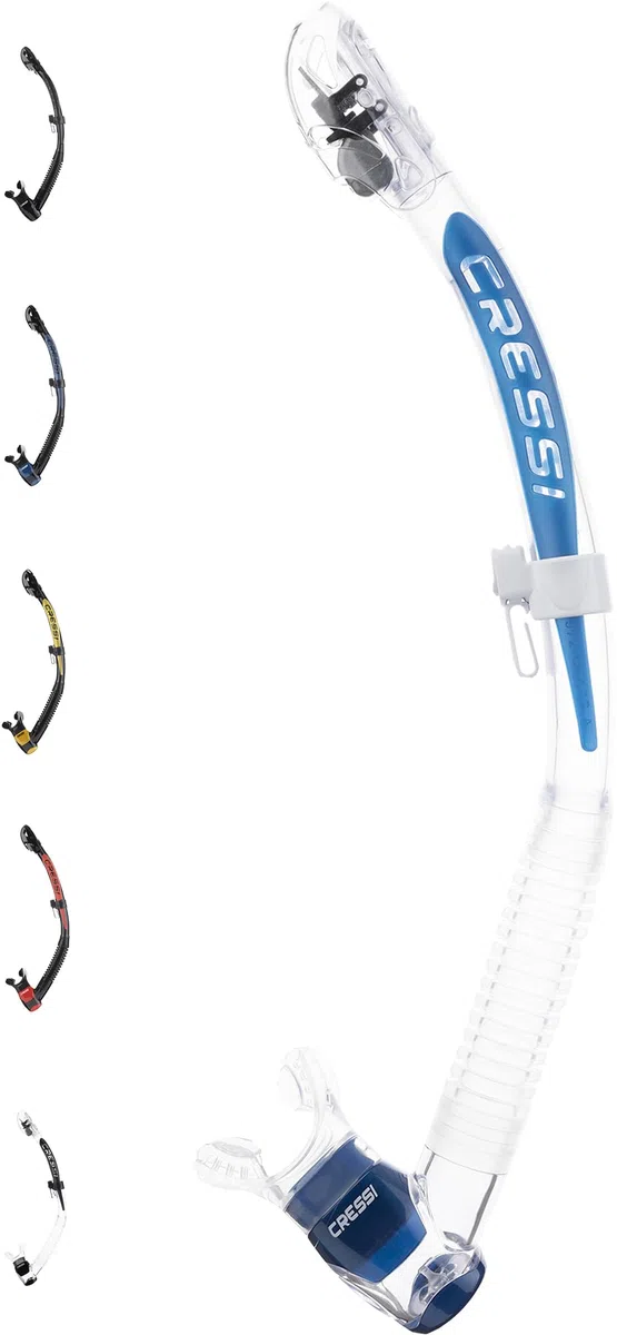 CRESSI Itaca Ultra Dry Snorkel - Tubo Respirador Seco, para Buceo y Esnórquel, Talla Única, Unisex Adulto
