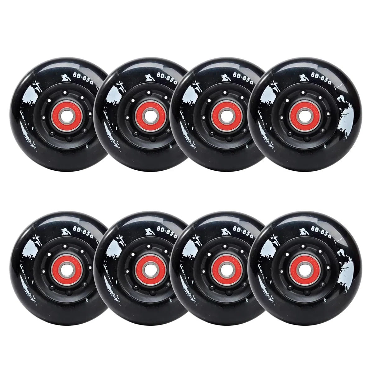 Ruedas de Patines en línea 85A con rodamiento ABEC-7 de 72 mm, 76 mm y 80 mm para Hockey sobre Patines. Ruedas de Repuesto para Patinaje.