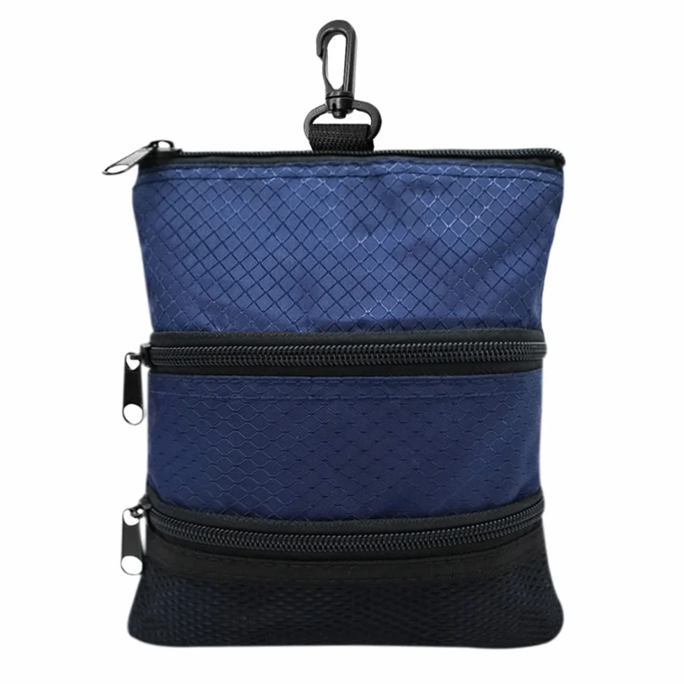 MiOYOOW Bolsa de golf, bolsa portátil de almacenamiento de golf con cremallera con gancho de plástico y cremallera de 3 capas para hombre y mujer