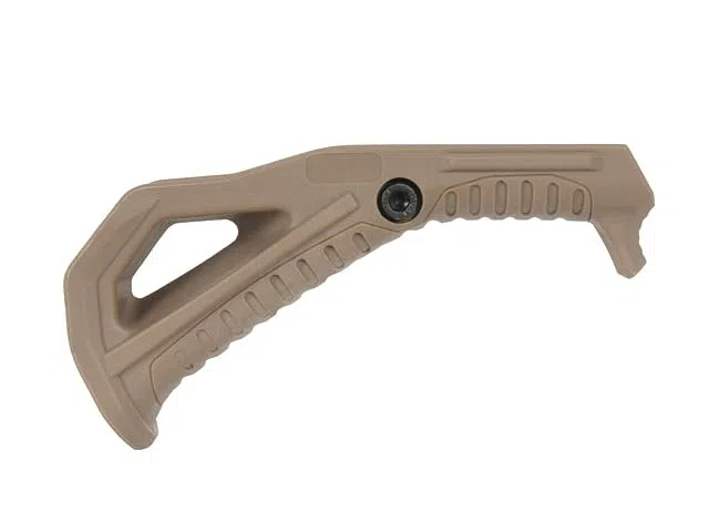 Empuñadura Táctica FMA para Raíl Picatinny Angular ergonómica, Grip para Airsoft, Dark Earth, 130 mm, Polímero de Alta Resistencia