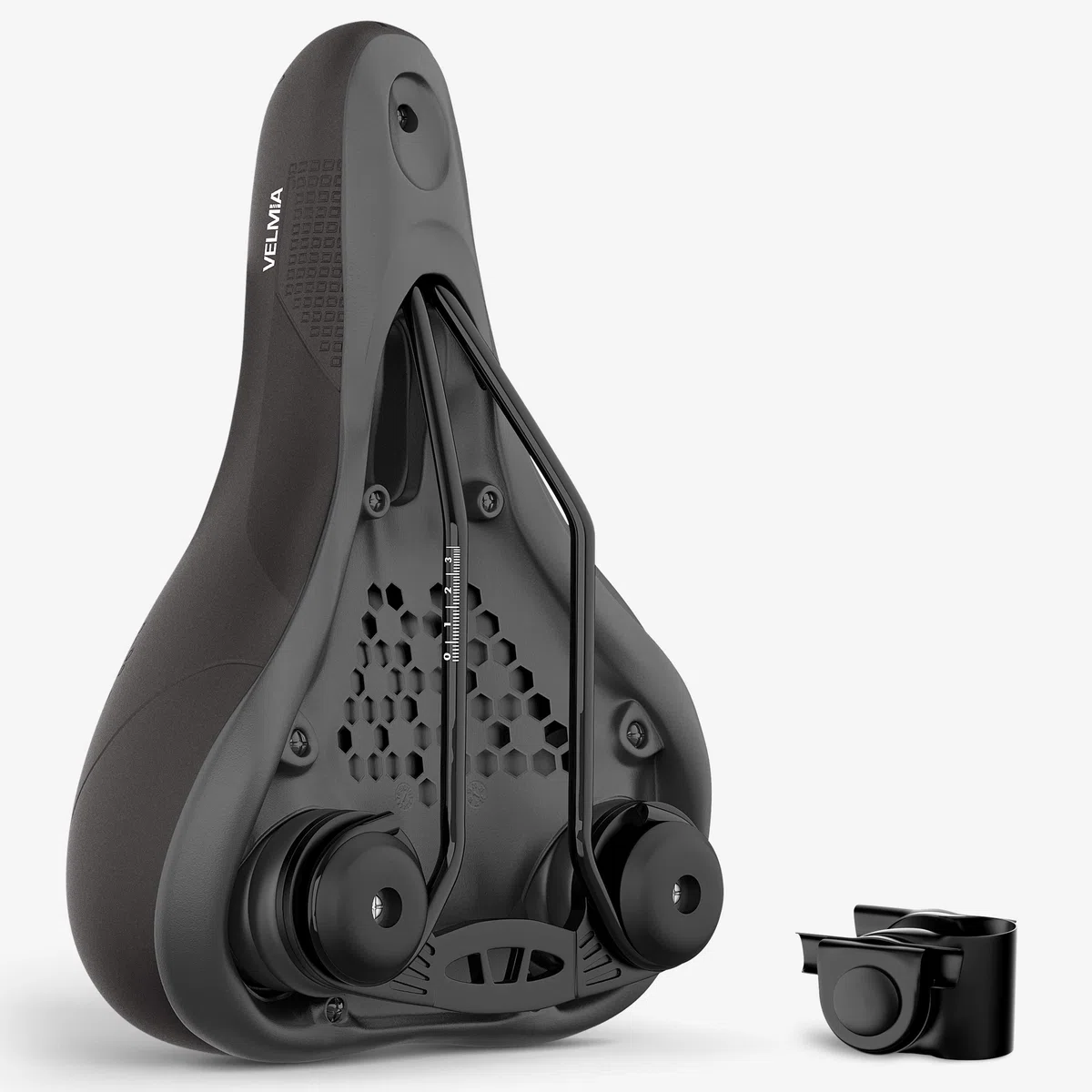 VELMIA Sillín de Bicicleta de Montaña, Trekking y Ciudad - Sillín Bicicleta Muy Cómodo Hombre y Mujer | Impermeable y Transpirable, Ergonómico, Espuma de Memoria, Antiprostático | Diseñado en Alemania