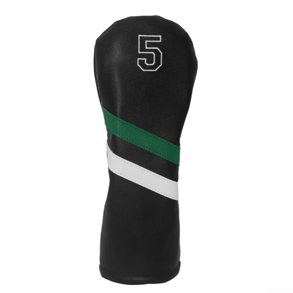 Fundas para cabeza de palo de golf, con etiquetas de números 1/3/5/H, piel sintética, juego de protección impermeable