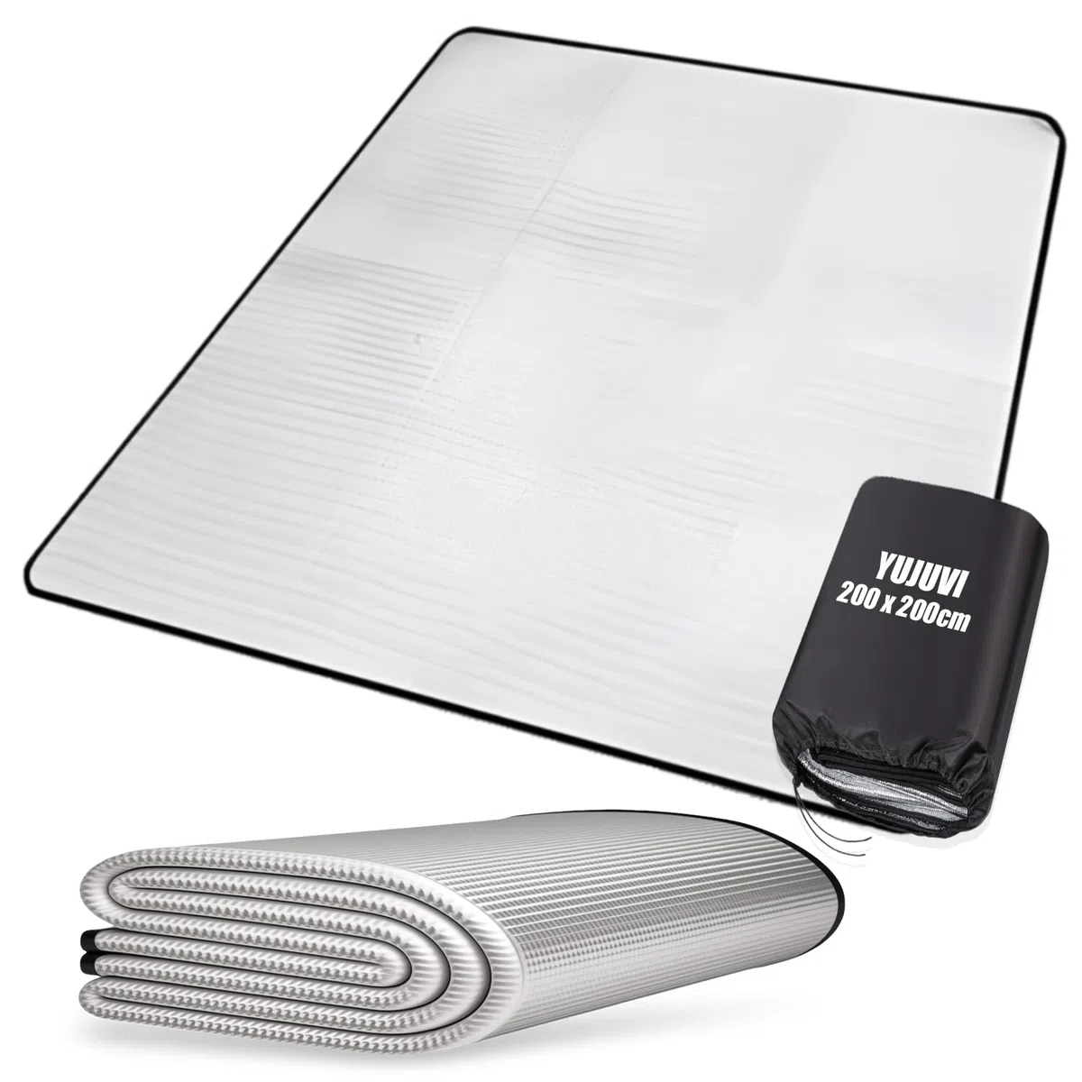Esterilla Aislante De Aluminio Esterilla Camping 100 x 200 cm Esterilla Aislante De Aluminio Estera De Camping Térmica Aislante,para Exteriores para Camping, Alfombra