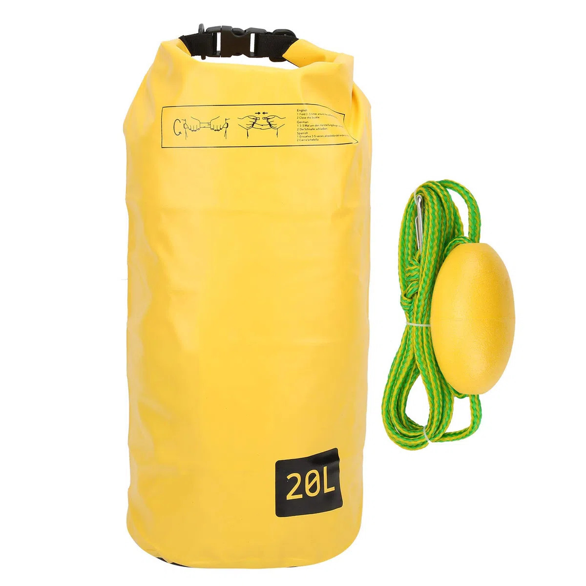 RiToEasysports Ancla de, Cuerda de Remolque Saco de Ancla de Calcetín de Deriva Cuerda de Ancla para Kayak, Moto Acuática, Remo