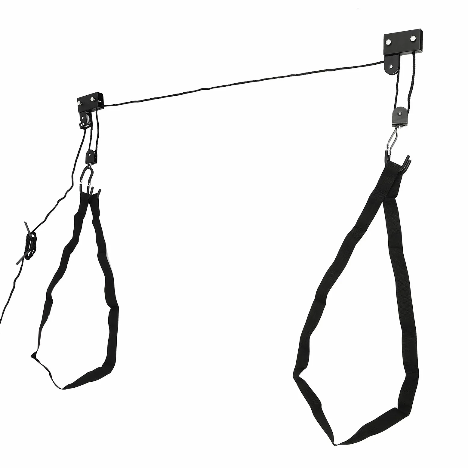 Sistema de polea de techo para kayak, gran carga de 57 kg, ahorro de espacio, adecuado para almacenamiento, sótanos, garajes