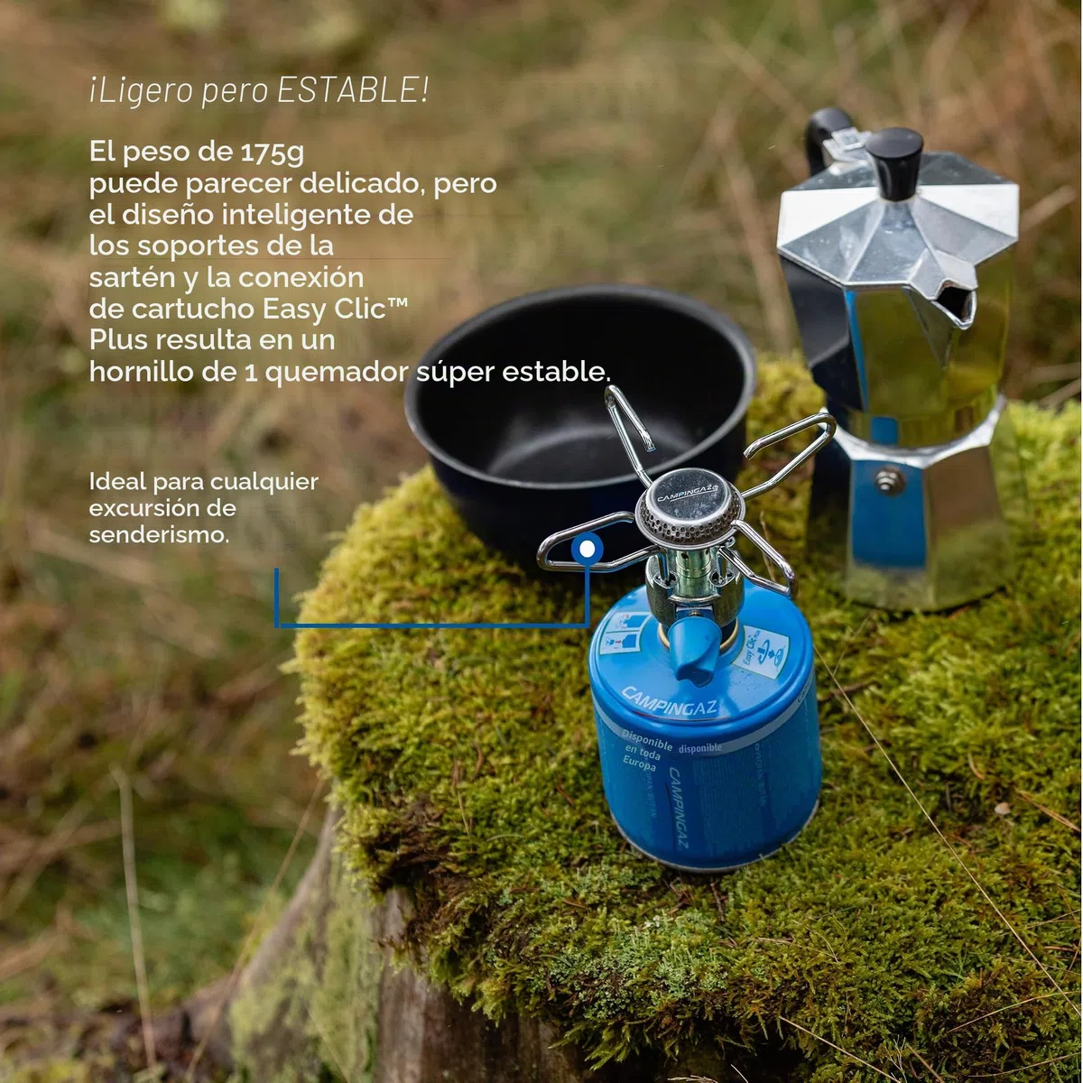 CAMPINGAZ Bleuet Micro Plus Hornillo, Adultos Unisex, Azul Plata, One_Size