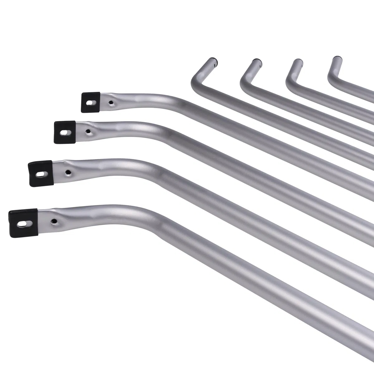 your GEAR Windbreak Pole Set - Barras telescópicas de aluminio para camping, protección visual y contra el viento, estable y fácil montaje - 100 a 180 cm