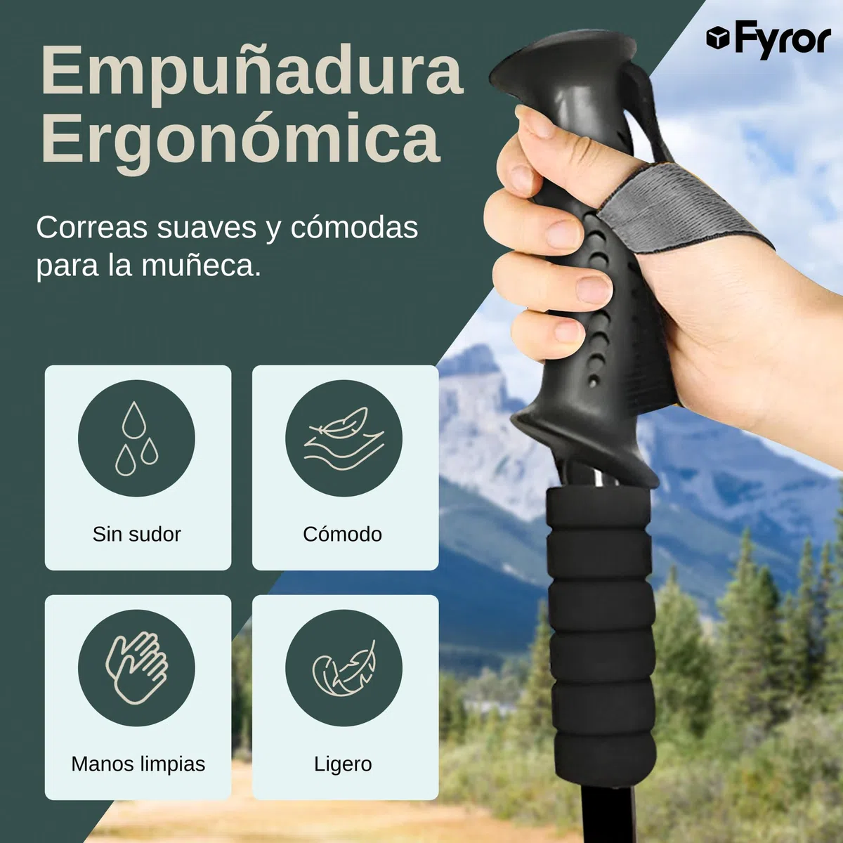 2 Pcs Bastones Trekking Telescopicos 62-135cm con Sistema Anti-Shock. Incluye Bolsa y Accesorios. Palos Senderismo, Ideales para el Camino de Santiago. Bastones Trail Running.