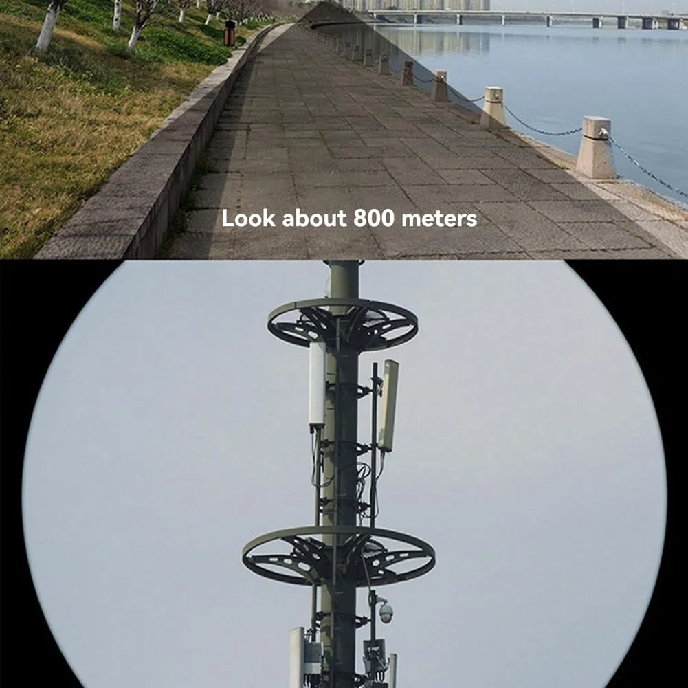 Prismáticos de 15000M con larga distancia 80 x 80 HD, potente telescopio de alta potencia para turismo. Potentes prismáticos de larga distancia.