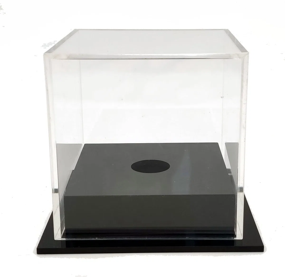 Clear Acrylic Golf Ball Display Case, Golf Ball Showcase for Hole in One Ball, Dust Protection Transparent Storage Box for Souvenir Golfball