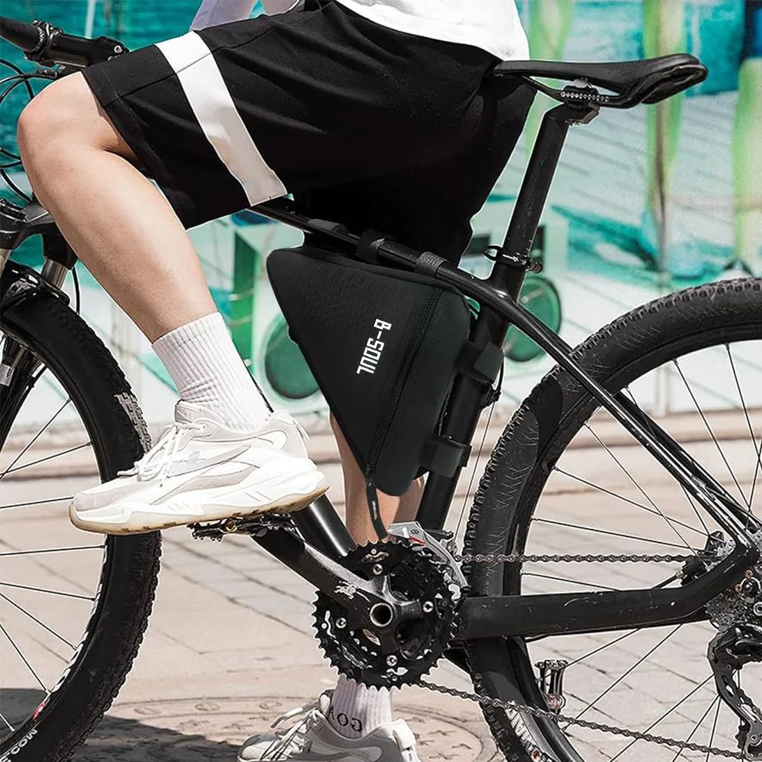EIHI Bolsa Bicicleta Cuadro, Bolsa para Bicicleta de Carretera, para Guardar teléfonos móviles, Llaves, Snacks y Herramientas