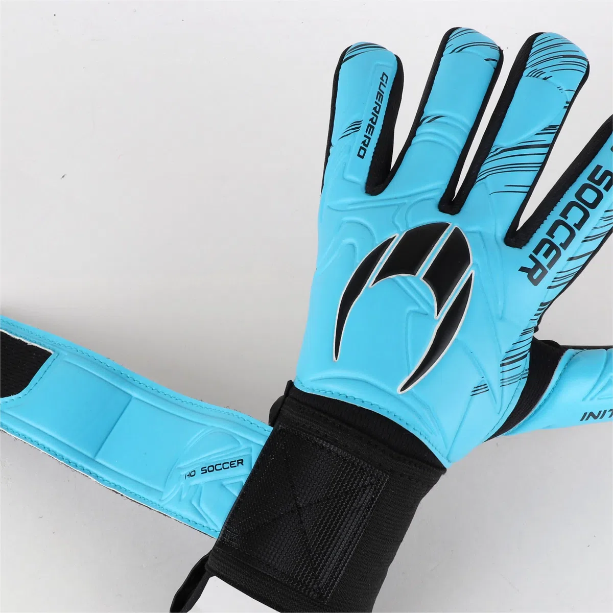 HO Soccer Guerrero Initial Blue Team Guantes de Portero, Unisex niño, Azul/Negro.