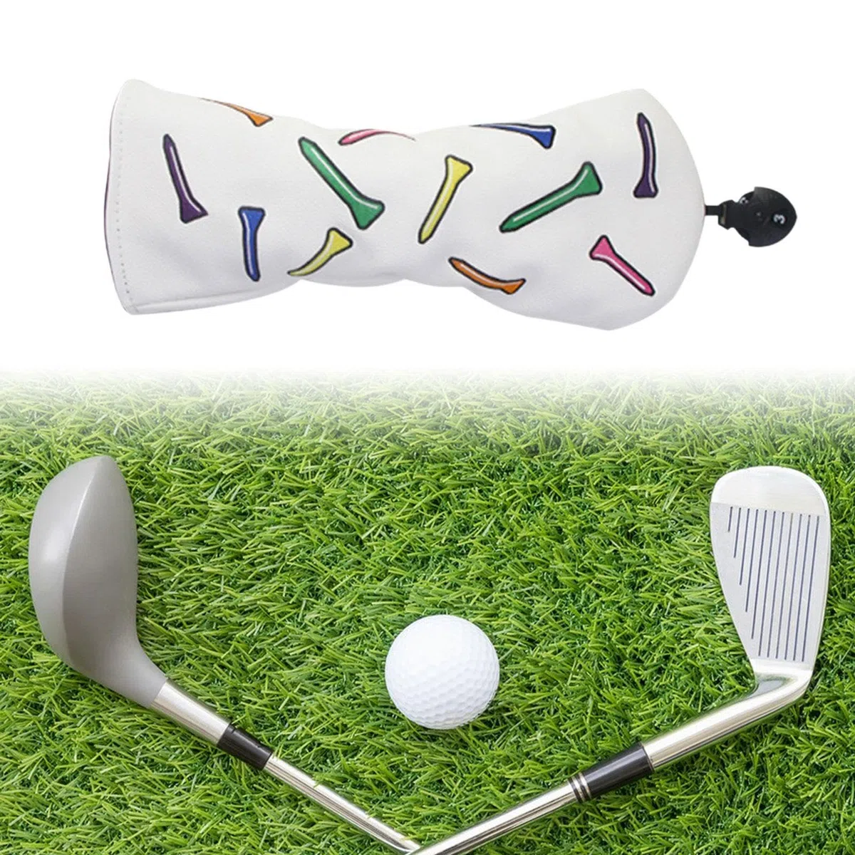 Qianly Funda de Madera para Proteger Palos de Golf