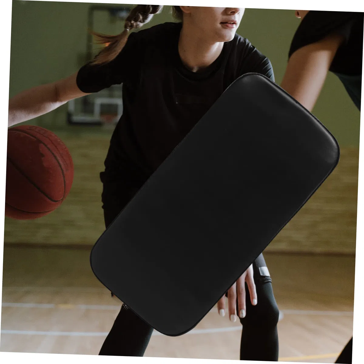 BESPORTBLE Colchoneta De Baloncesto Pro Tools Ar Multiherramienta Dispositivo De Entrenamiento De Baloncesto Cómoda Almohadilla De Bloqueo Dispositivo De Bloqueo PVC Cuero PU Cuerpo