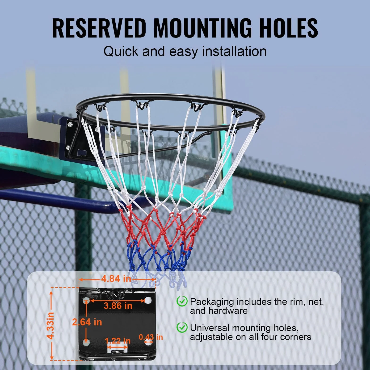 VEVOR Basketball Hoop - Billfold Unisex Adulto
