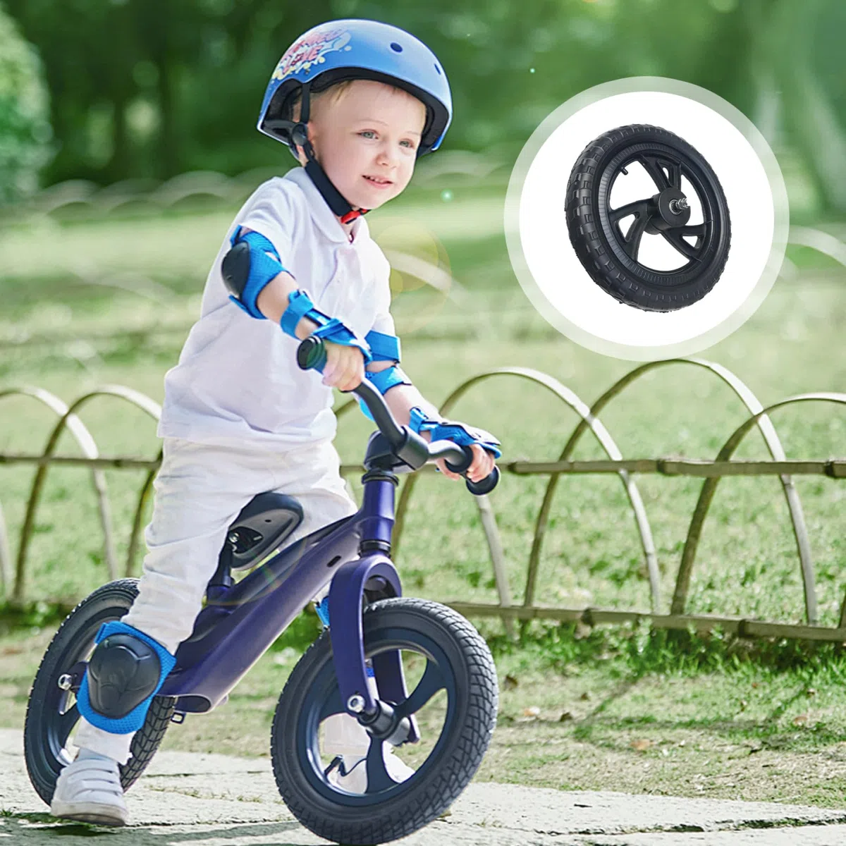 1 par de Ruedas de Bicicleta de Repuesto para niños, Rueda de Bicicleta de Equilibrio de 12 Pulgadas, Accesorios de reparación Ligeros para Bicicletas y Mantenimiento