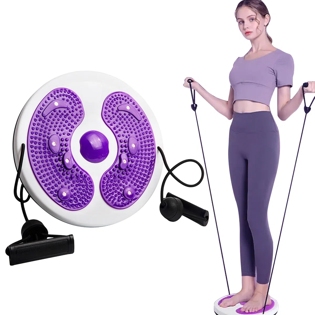 Disco de Torsión de Cintura Disco Giratorio para Cintura, Twist Cintura Torsión Disc Placa Giratoria de Cintura Tabla Giratoria para Abdominales Puede Cargar 100 Kg