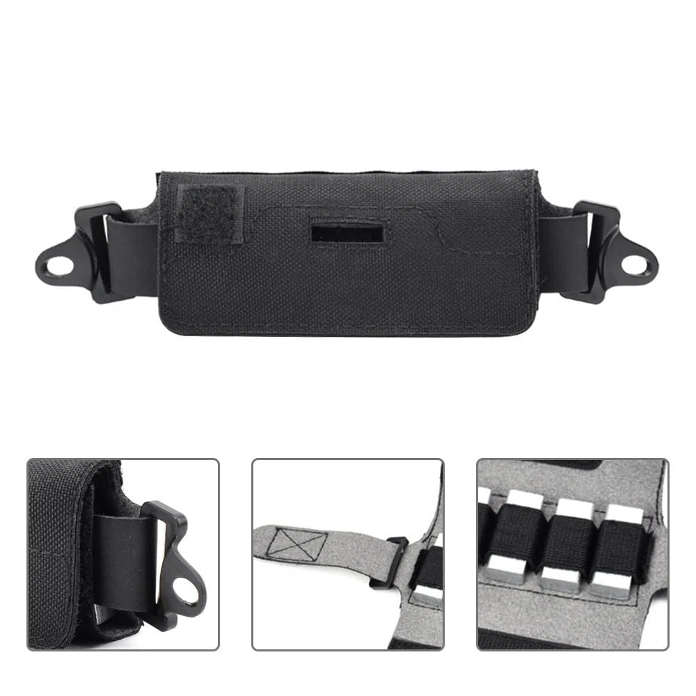 Bolsa de contrapeso para casco táctico, bolsa de batería, bolsa de equilibrio de peso con 5 bloques para casco táctico rápido de airsoft