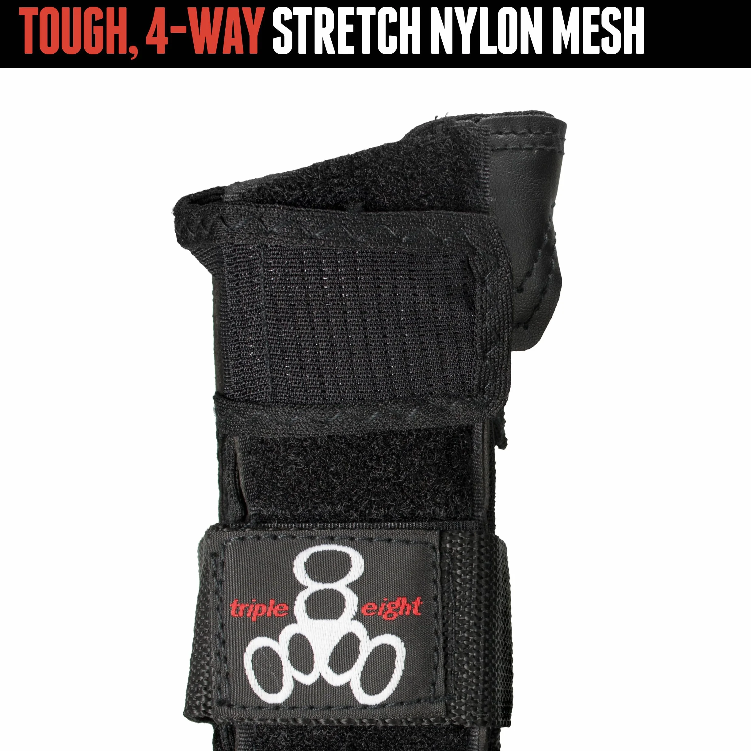 Triple 8 Protector de muñeca: Cierre de Correa Muñequera, Unisex, Negro, S