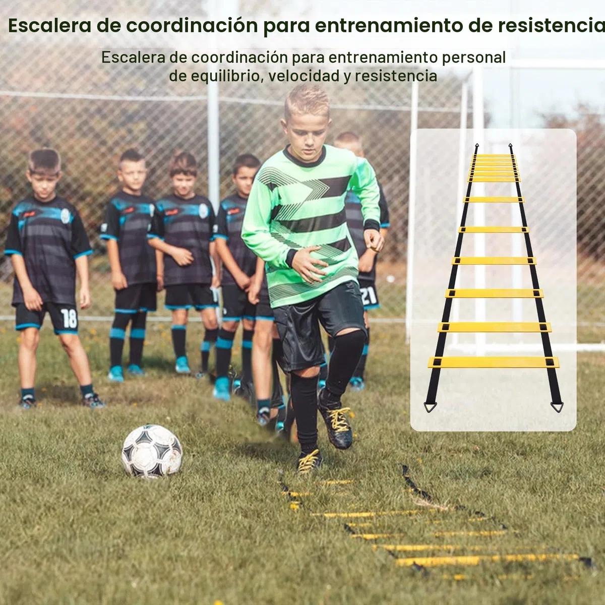 Speed Agility Training Kit para Agilidad, Speed Agility Training Kit para Agilidad con Escalera de Agilidad, 12 Conos de Disco, Paraguas de Resistencia y Bolsa Portaobjetos