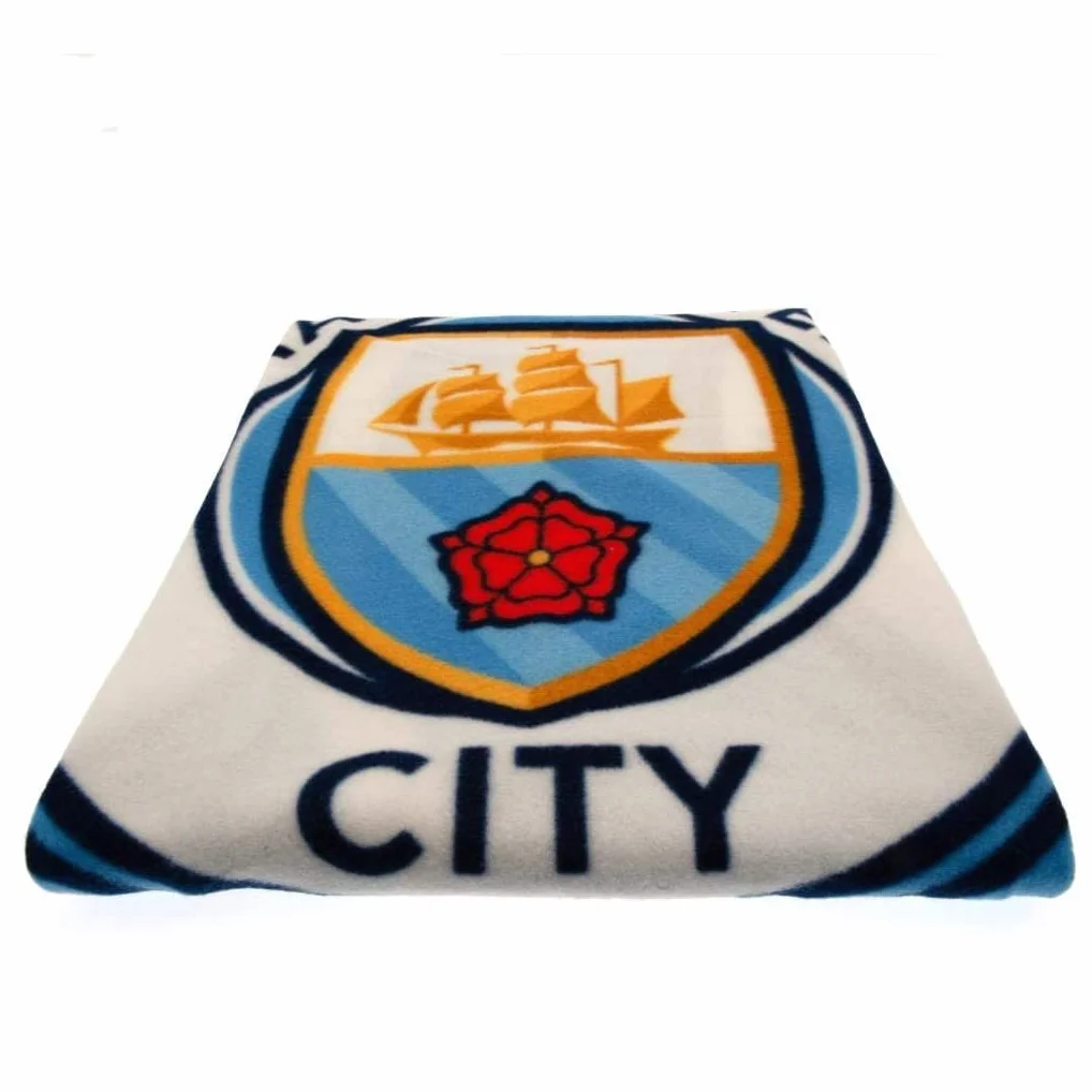 Man City Pulse - Manta de Forro Polar, Color Azul