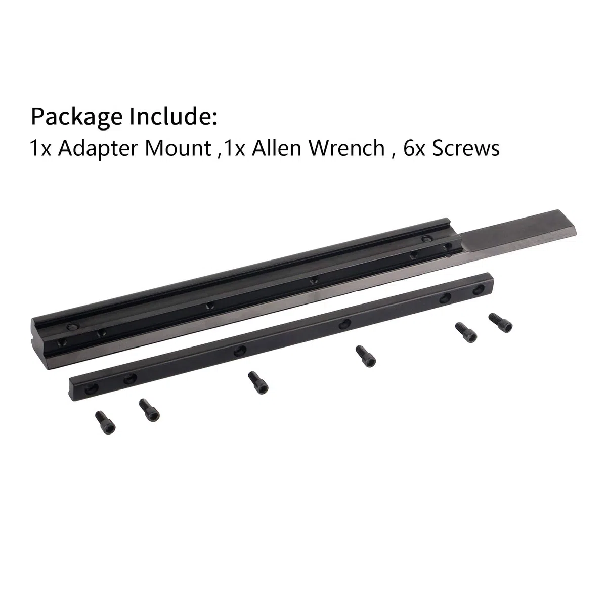 Picatinny Rail 11 mm a 20 mm Montaje en riel Base de riel de aleación de Aluminio Ligero para Juegos Deportivos al Aire Libre Riel Picatinny