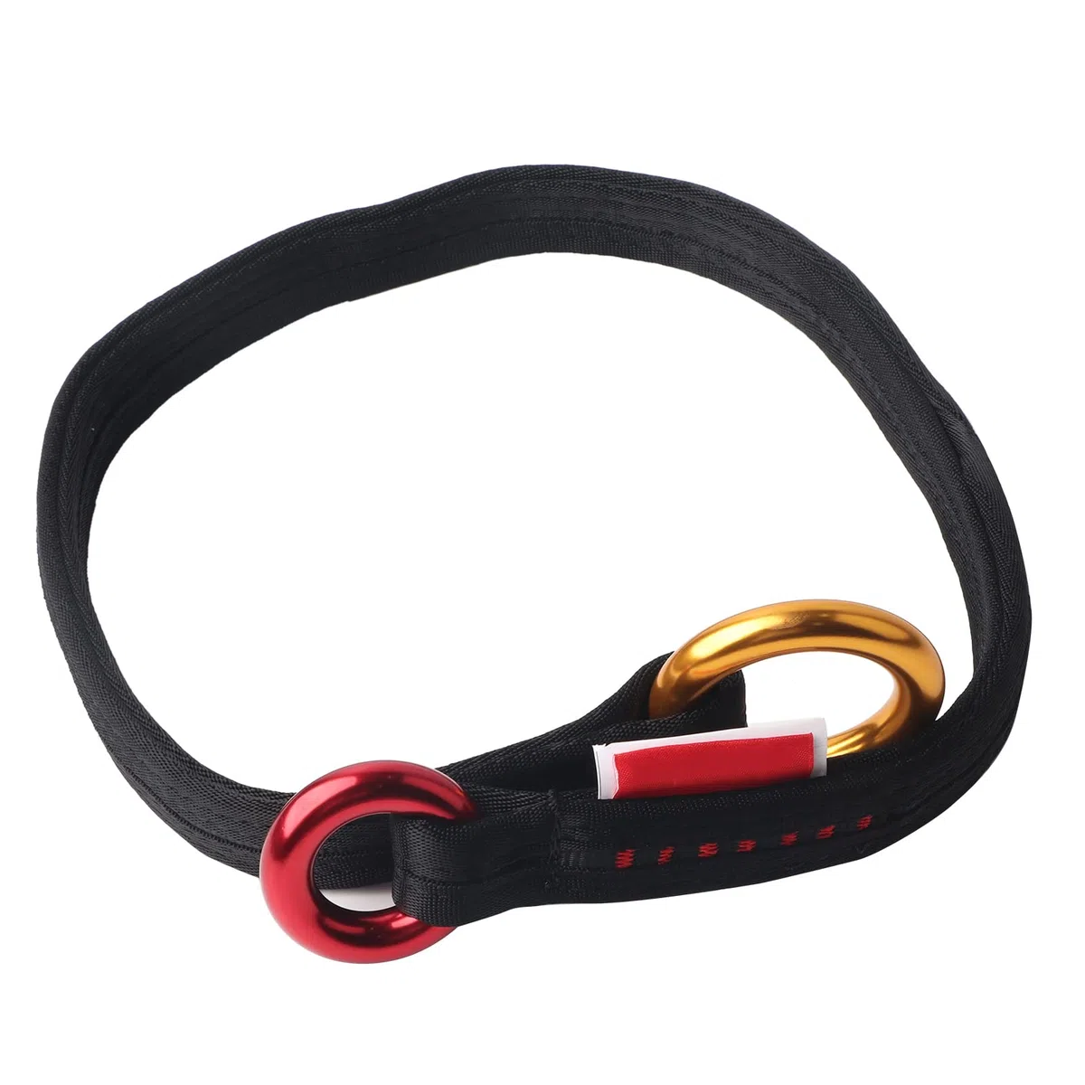 Yinhing Cordón de Alambre para Trepar árboles de 90 Cm con 2 Anillos de Metal Anodizado Poliéster de Alta Resistencia Tejido Doble de 26 Mm para Mejorar Ideal para Deportes de Trabajo en árboles