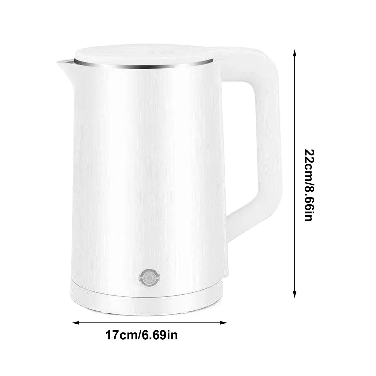 Hervidor eléctrico, eléctrica de acero inoxidable, 2.3L Hervidor eléctrico doméstico AUTOMÁTICO APAGADO, Caldera de agua portátil de agua rápida control de temperatura para café escritorio de casa par