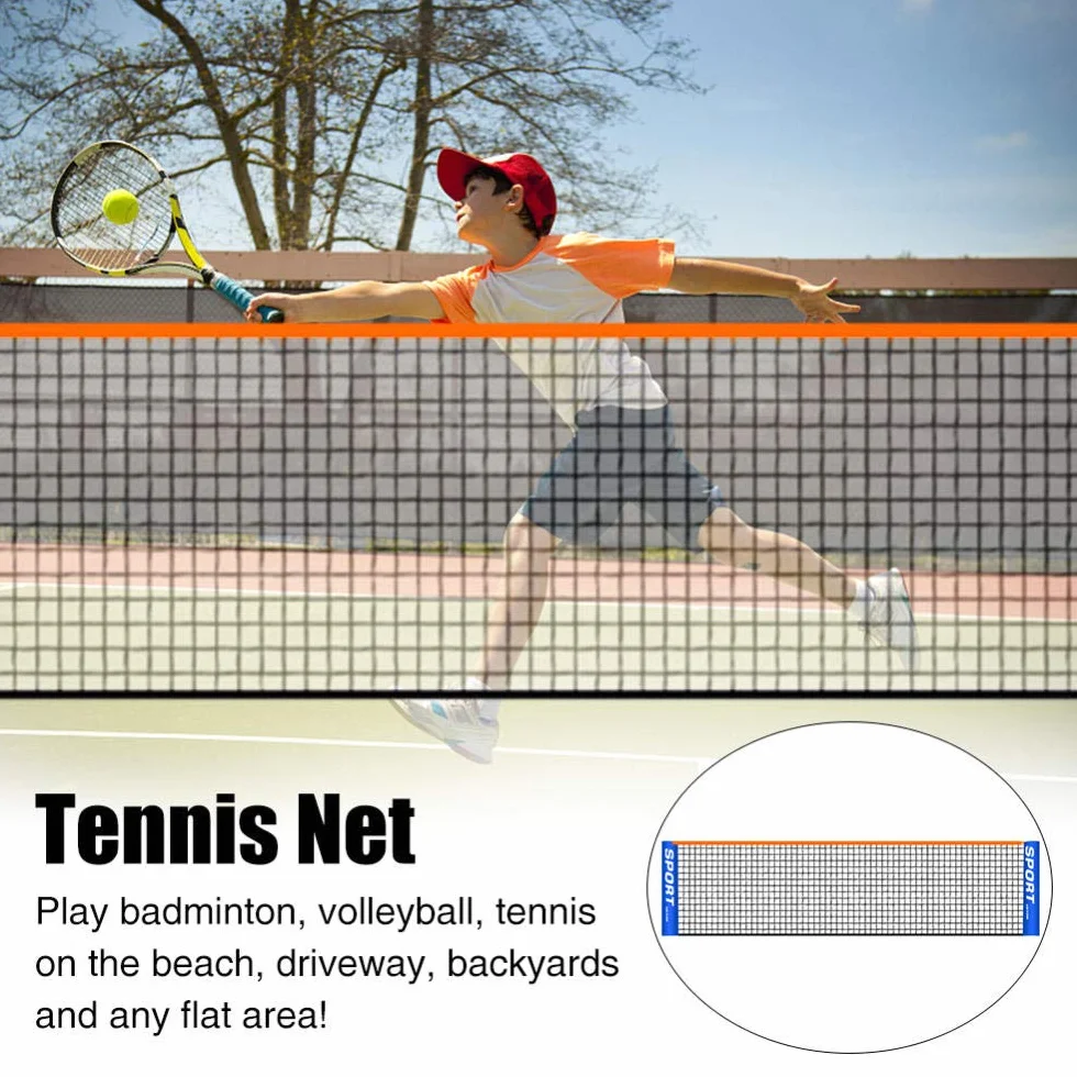 Tennis Net Outdoor Standard Portable Standard Net Game Training Bold Bloque práctico