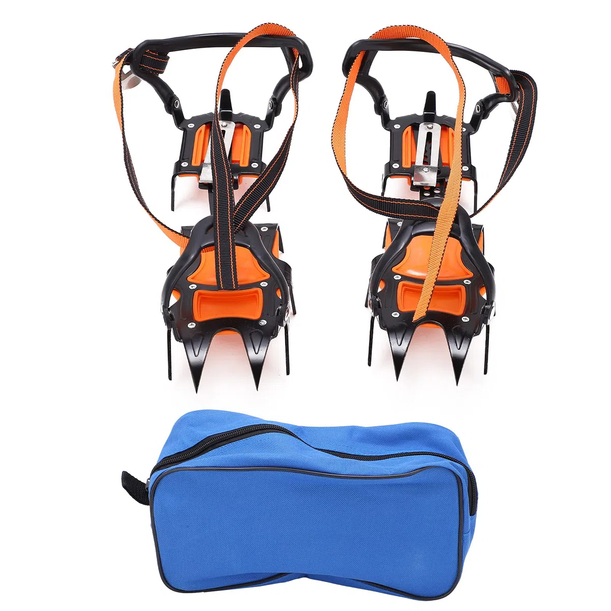 Crampones resbalan 12 Dientes de Resistencia para el Desierto del día de la Nieve, Agarre de Agarre Fuerte y de Transporte de Transporte, y transportan un Efecto de patín único,