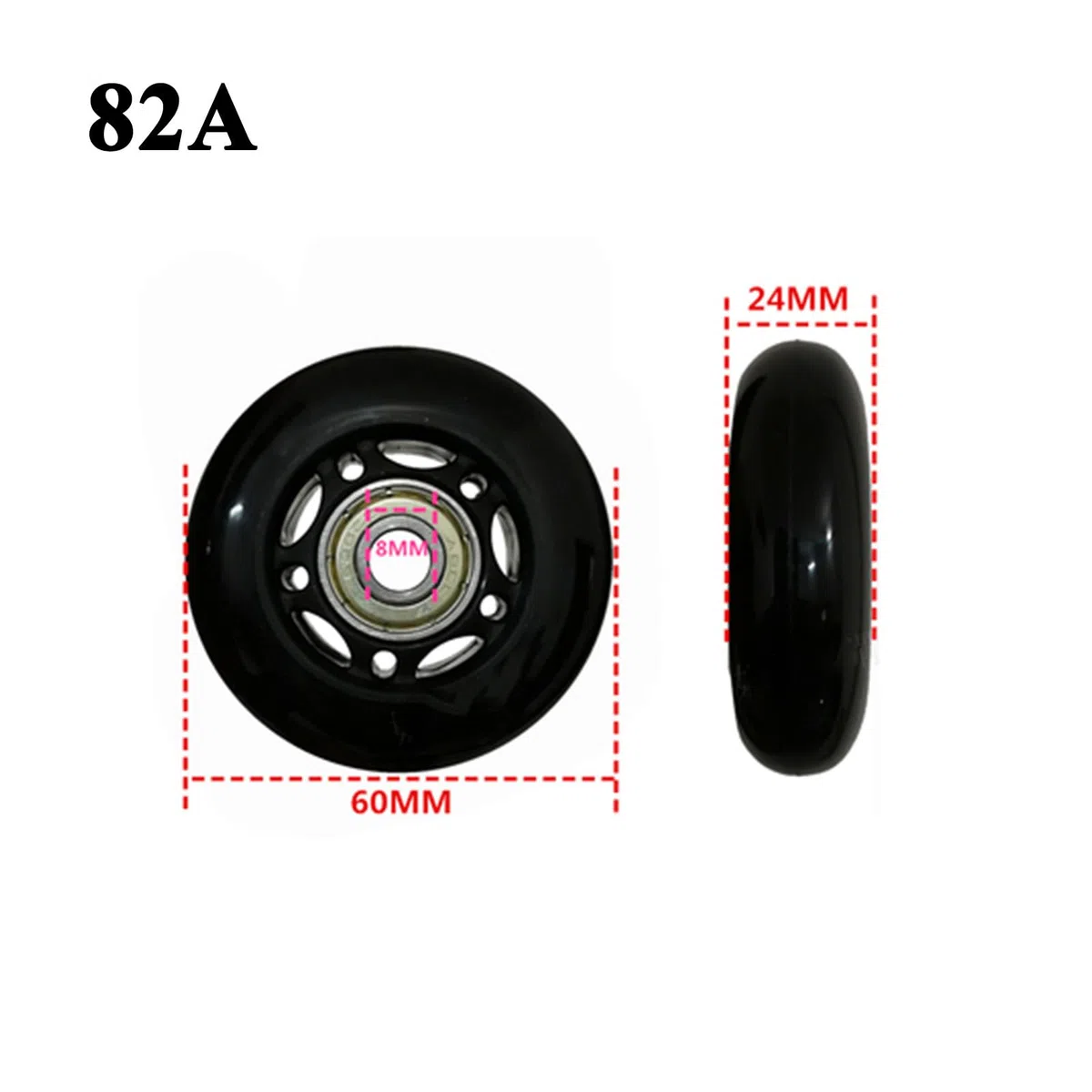 8 Paquete De Ruedas De Skate En Línea 82A con Rodamientos (Varias Opciones De Tamaño Disponibles), Destinadas Al Reemplazo De Ruedas De Patines, Ruedas De Patines,70mm
