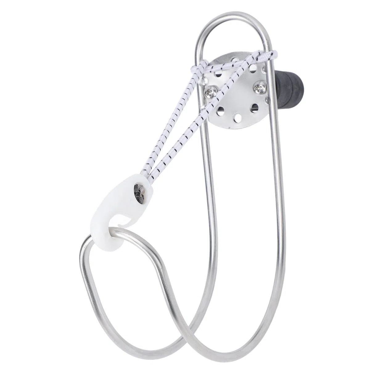 Yctze Soporte de Anillo para Salvavidas, Acero Inoxidable Pulido, para Barco, Yate, Herradura Marina, Soporte de Anillo para Salvavidas para Riel de 22 a 25mm
