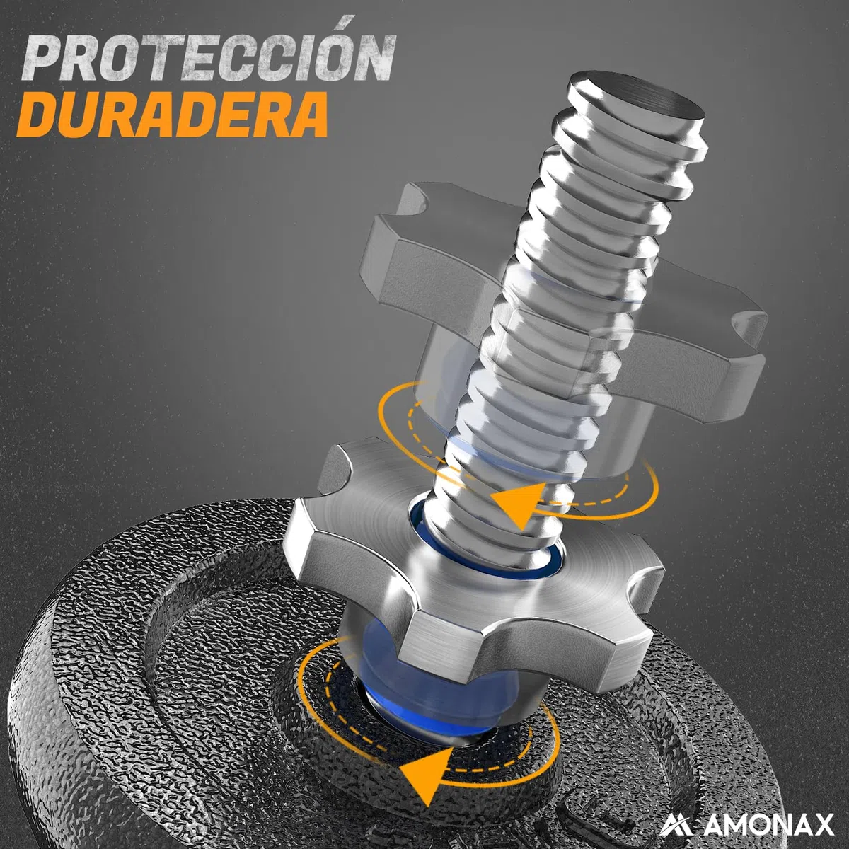 Amonax Pesas y Mancuernas Ajustables 15 20 30KG, Juego de Pesos Dumbbells Kit Hierro Fundido, Fitness Gimnasio en Casa Musculacion, Weights Set Mujer Halteres Barbell Hombres Ejercicios Deporte