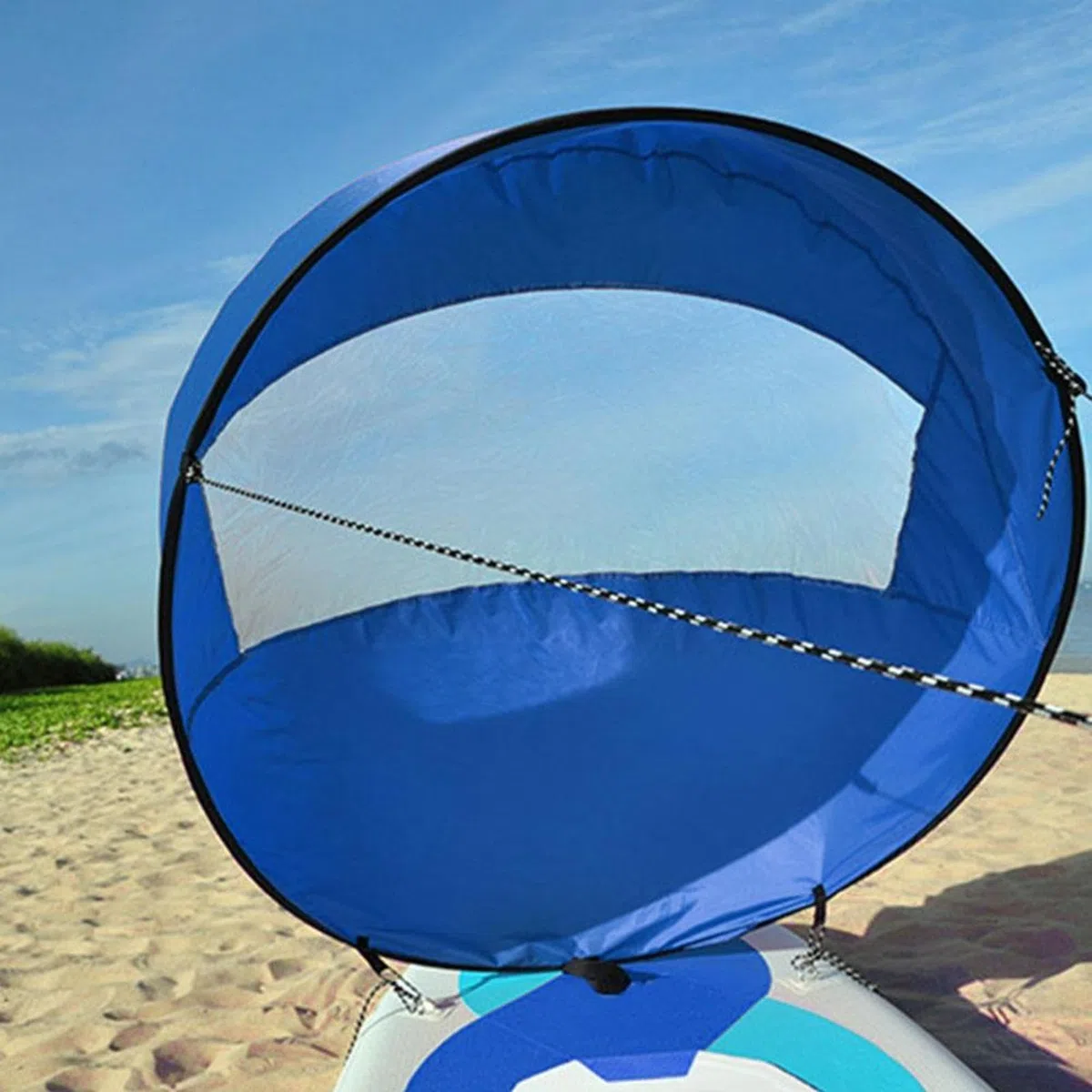 Vela para kayak - Tela ultraligera Diseño plegable portátil de 42 pulgadas | vela de energía eólica para kayak con fuerte eficiencia de captura de viento, uso de tabla de remo , de viento para