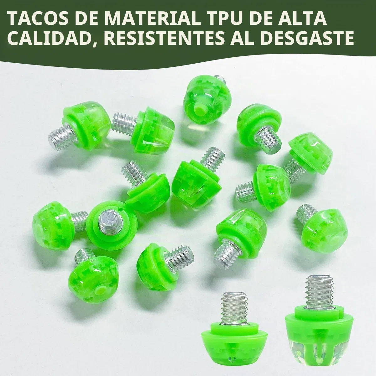 Adidas - Tacos de repuesto para fútbol Adidas - Tacos de repuesto de TPU (poliuretano termoplástico), una llave, 6 mm/9 mm